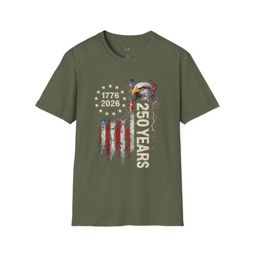 250 YEARS PATRIOTIC TSHIRT - 1776 - 2026